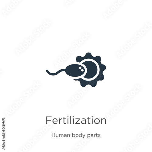 Fertilization icon vector. Trendy flat fertilization icon from human body parts collection isolated on white background. Vector illustration can be used for web and mobile graphic design, logo, eps10