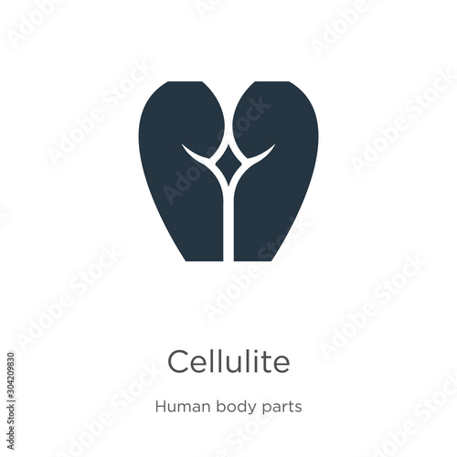Cellulite icon vector. Trendy flat cellulite icon from human body parts collection isolated on white background. Vector illustration can be used for web and mobile graphic design, logo, eps10