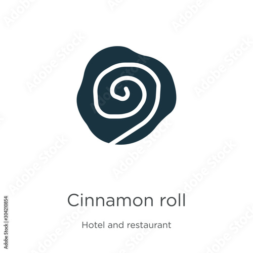 Cinnamon roll icon vector. Trendy flat cinnamon roll icon from hotel and restaurant collection isolated on white background. Vector illustration can be used for web and mobile graphic design, logo,