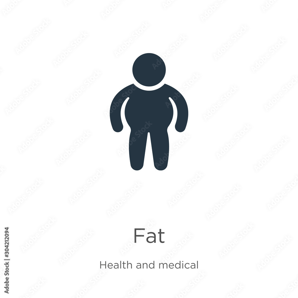 Fat icon vector. Trendy flat fat icon from health collection isolated on white background. Vector illustration can be used for web and mobile graphic design, logo, eps10 Fat icon vector. Trendy flat fat icon from health collection isolated on white background. Vector illustration can be used for web and mobile graphic design, logo, eps10