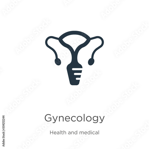 Gynecology icon vector. Trendy flat gynecology icon from health and medical collection isolated on white background. Vector illustration can be used for web and mobile graphic design, logo, eps10