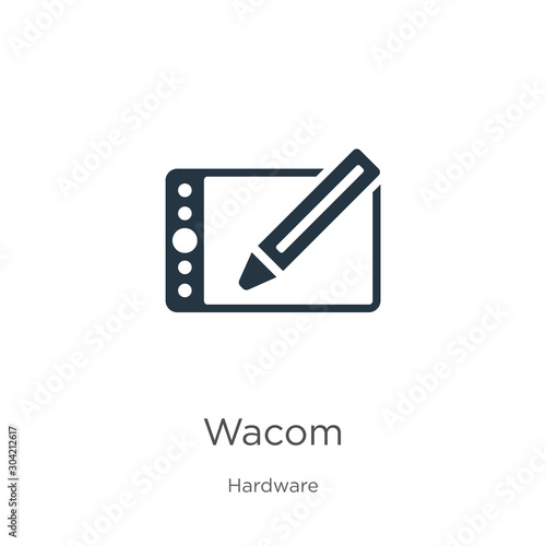 Wacom icon vector. Trendy flat wacom icon from hardware collection isolated on white background. Vector illustration can be used for web and mobile graphic design, logo, eps10 photo