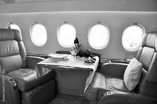 At Europe's biggest Privat Aviation exhibition in Geneva, the aircraft-manufacturer are showing the luxury interior design of the privat jets