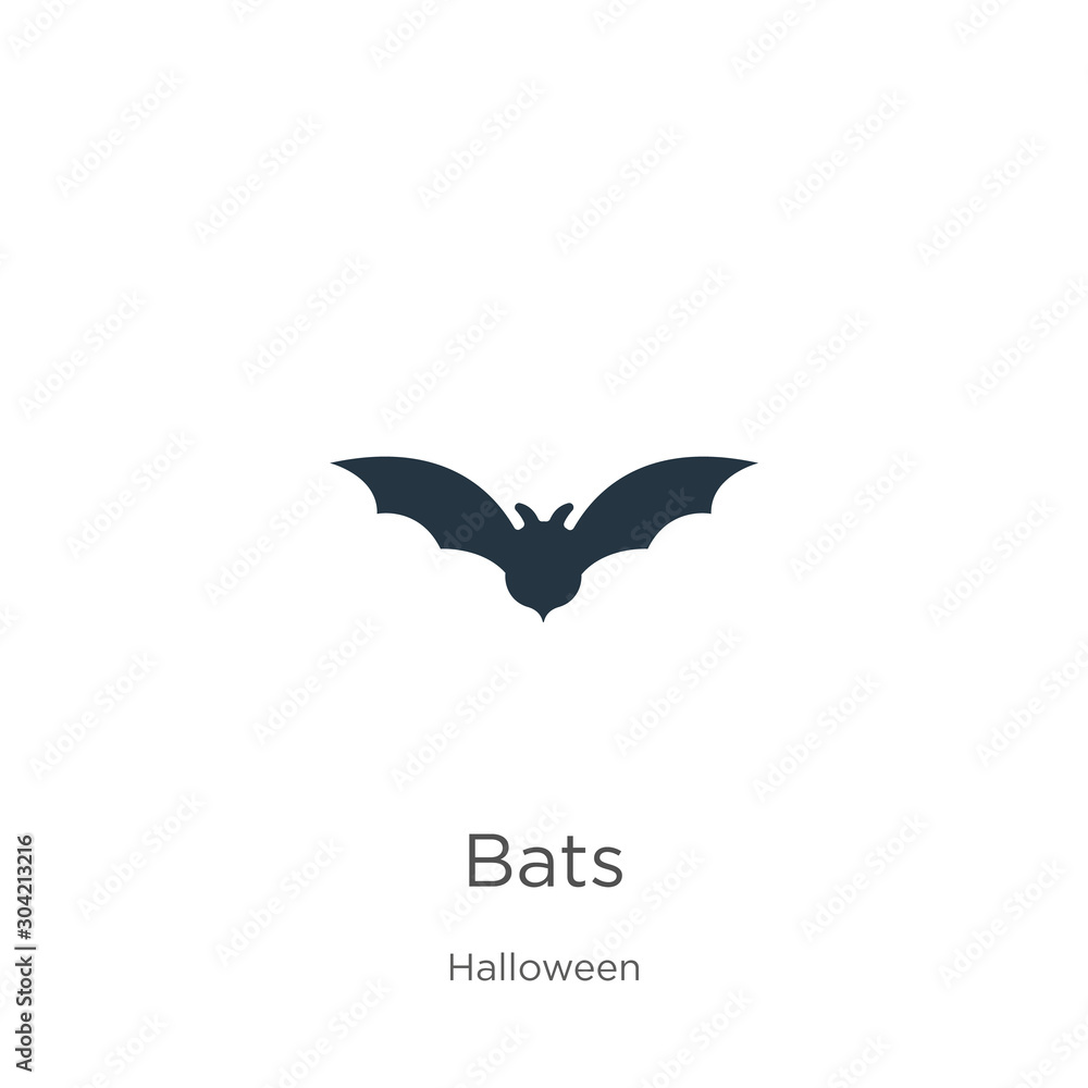 Fototapeta premium Bats icon vector. Trendy flat bats icon from halloween collection isolated on white background. Vector illustration can be used for web and mobile graphic design, logo, eps10