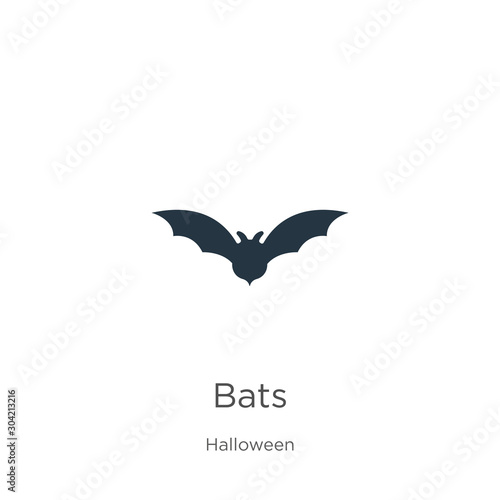 Bats icon vector. Trendy flat bats icon from halloween collection isolated on white background. Vector illustration can be used for web and mobile graphic design  logo  eps10