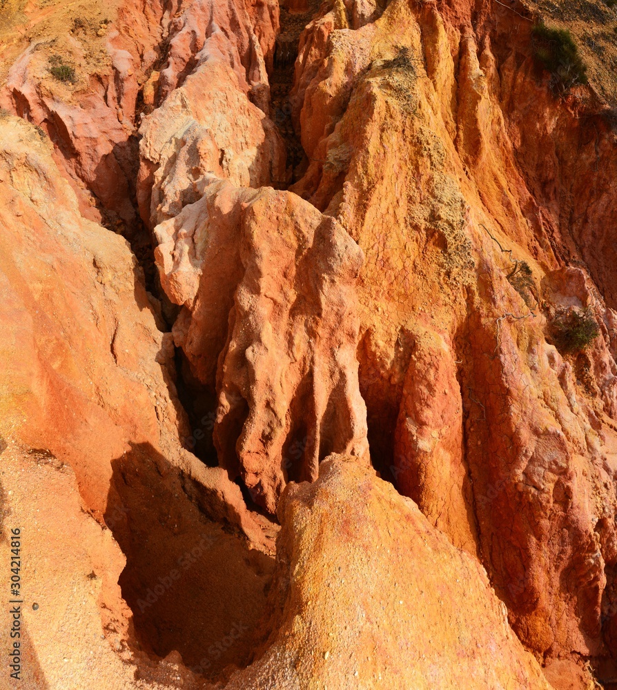 Obraz premium an area with eroded soil