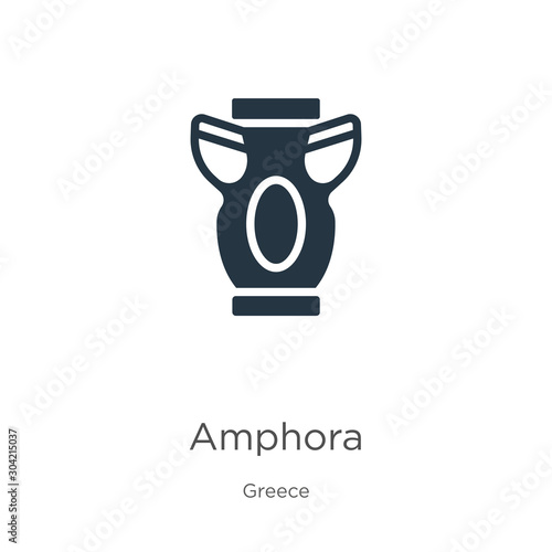 Amphora icon vector. Trendy flat amphora icon from greece collection isolated on white background. Vector illustration can be used for web and mobile graphic design, logo, eps10