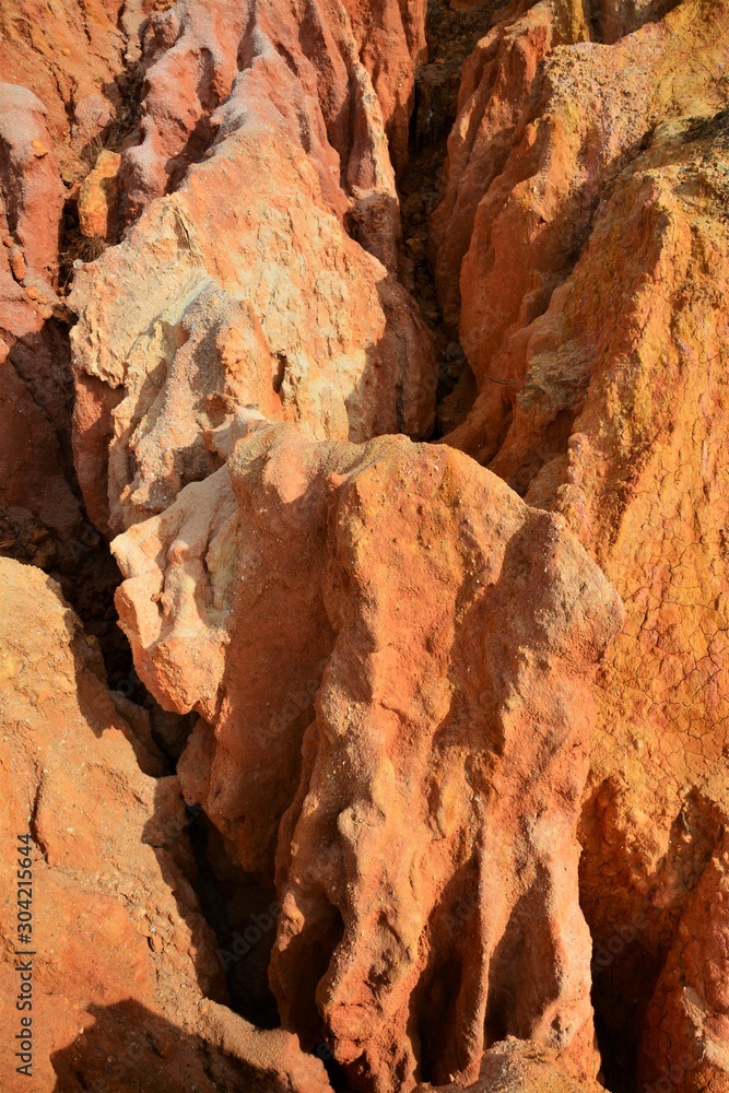 reddish soil eroded by rain reddish soil eroded by rain