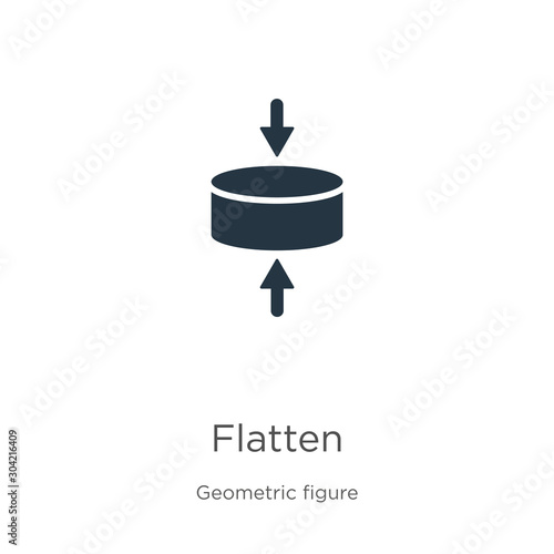 Flatten icon vector. Trendy flat flatten icon from geometric figure collection isolated on white background. Vector illustration can be used for web and mobile graphic design, logo, eps10 photo