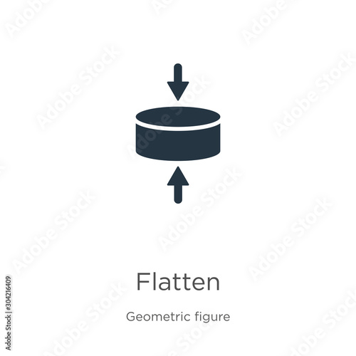 Flatten icon vector. Trendy flat flatten icon from geometric figure collection isolated on white background. Vector illustration can be used for web and mobile graphic design, logo, eps10