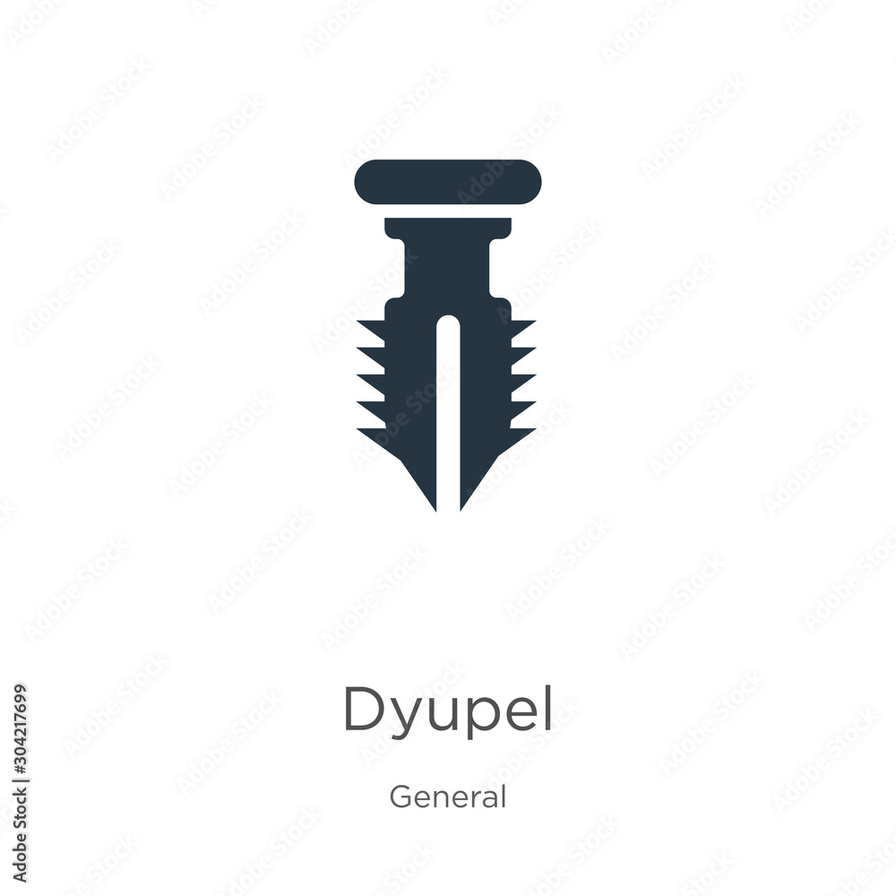 Dyupel icon vector. Trendy flat dyupel icon from general collection isolated on white background. Vector illustration can be used for web and mobile graphic design, logo, eps10 Dyupel icon vector. Trendy flat dyupel icon from general collection isolated on white background. Vector illustration can be used for web and mobile graphic design, logo, eps10