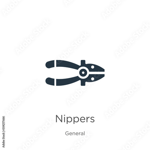 Nippers icon vector. Trendy flat nippers icon from general collection isolated on white background. Vector illustration can be used for web and mobile graphic design, logo, eps10