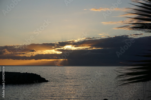 sunset on beach