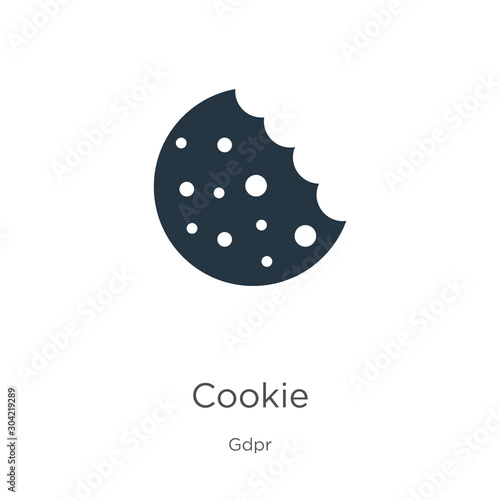 Cookie icon vector. Trendy flat cookie icon from gdpr collection isolated on white background. Vector illustration can be used for web and mobile graphic design, logo, eps10