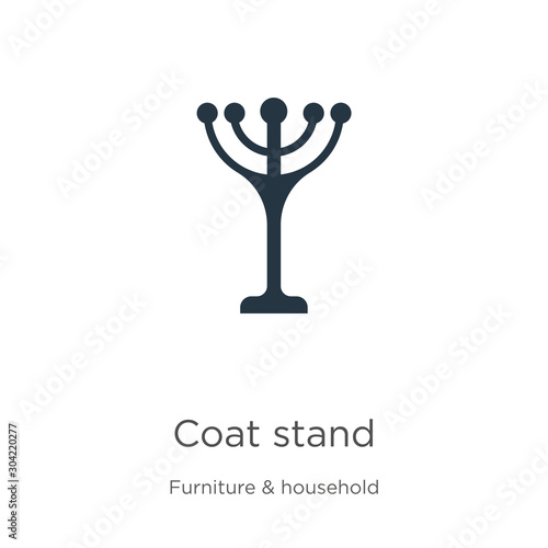 Coat stand icon vector. Trendy flat coat stand icon from furniture collection isolated on white background. Vector illustration can be used for web and mobile graphic design, logo, eps10