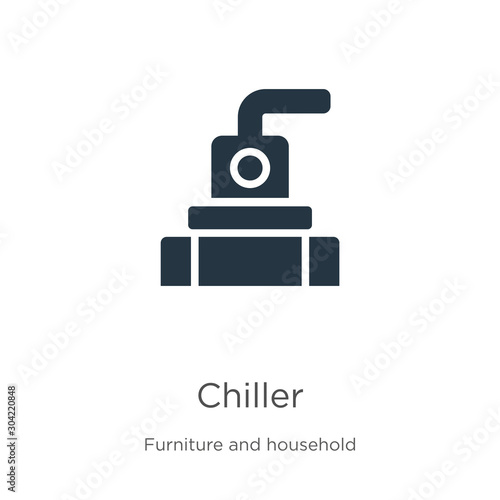 Chiller icon vector. Trendy flat chiller icon from furniture and household collection isolated on white background. Vector illustration can be used for web and mobile graphic design, logo, eps10