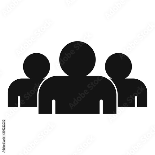 Media audience icon. Simple illustration of media audience vector icon for web design isolated on white background