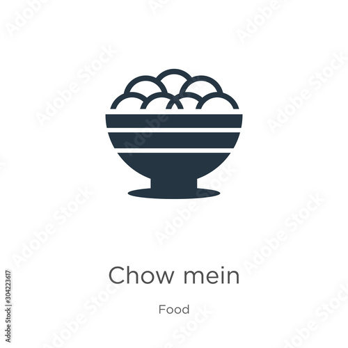 Chow mein icon vector. Trendy flat chow mein icon from food collection isolated on white background. Vector illustration can be used for web and mobile graphic design, logo, eps10