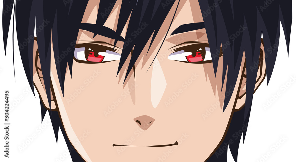 Premium Vector  Young man anime style character vector