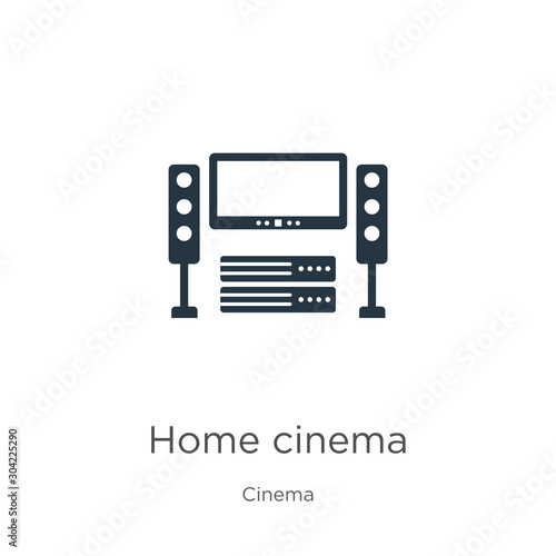 Home cinema icon vector. Trendy flat home cinema icon from cinema collection isolated on white background. Vector illustration can be used for web and mobile graphic design, logo, eps10