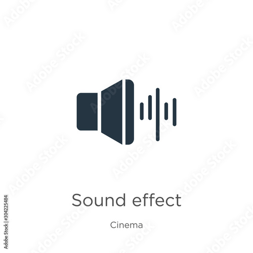 Sound effect icon vector. Trendy flat sound effect icon from cinema collection isolated on white background. Vector illustration can be used for web and mobile graphic design, logo, eps10