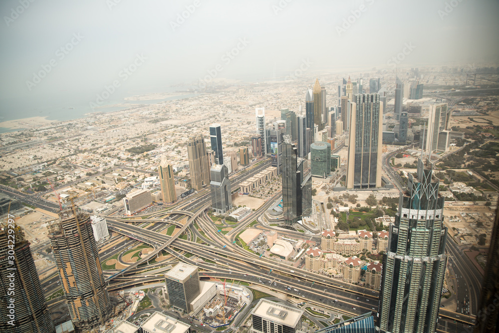 Obraz premium View from Burj Khalifa, Dubai