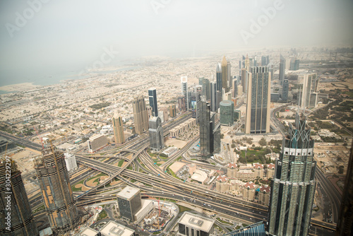 View from Burj Khalifa  Dubai