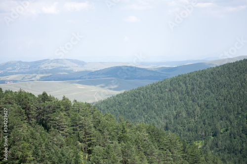 view of mountains in zlatibor area in serbia