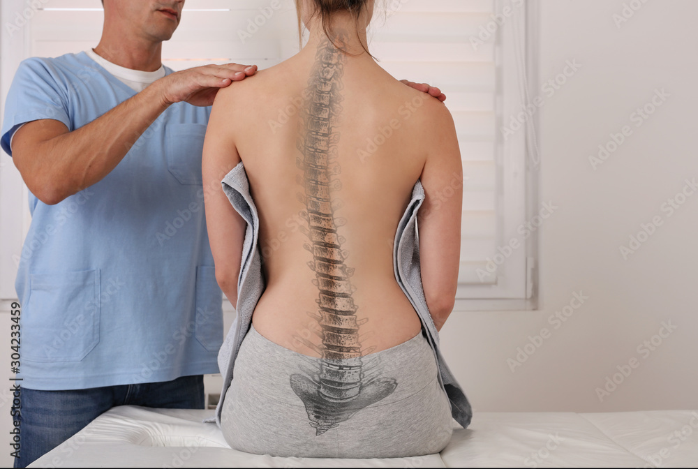 Back Of Thin Woman With Curve Range Stock Photo, Picture and