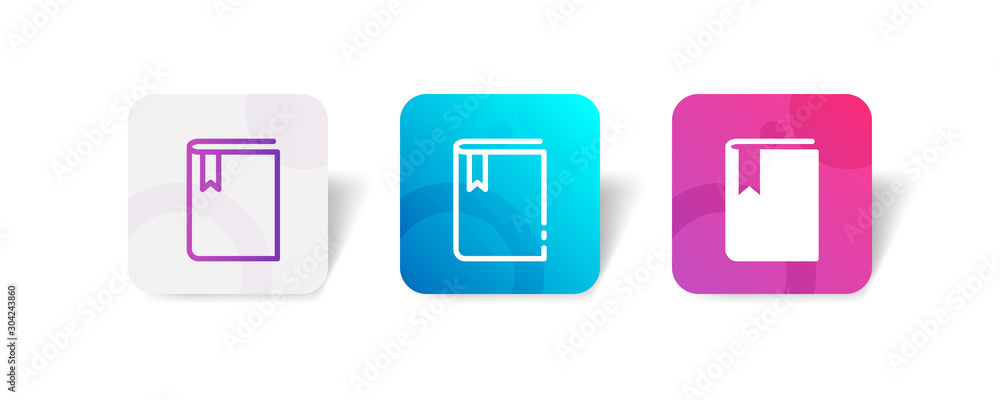 constitution book outline and solid icon in smooth gradient background button constitution book outline and solid icon in smooth gradient background button