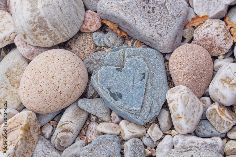 Heart shaped stone background in the park Heart shaped stone background in the park