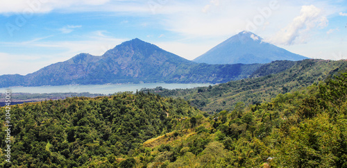 aerial view of the mountains