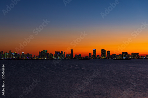 Obraz na płótnie sunset . SOL MIAMI.. w salonie