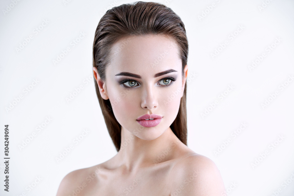 Beautiful young girl with beauty face Beautiful young girl with beauty face