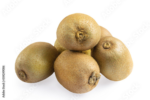 Isolated Kiwi On A White Background. Clipping fruit