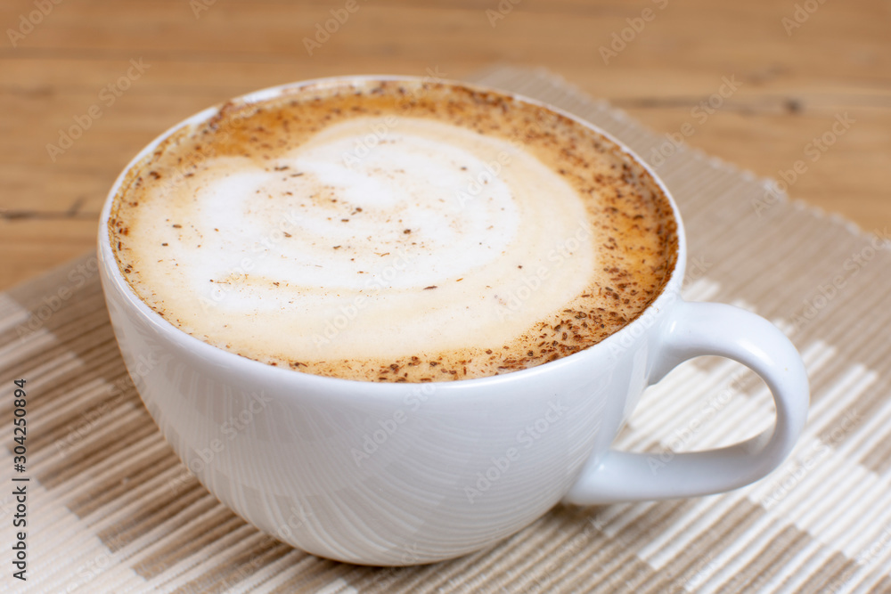 cup of latte coffee, made in Colombia cup of latte coffee, made in Colombia