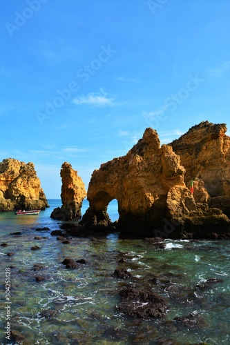 landscape from the coastal area of Algarve Portugal 01.Nov.2019