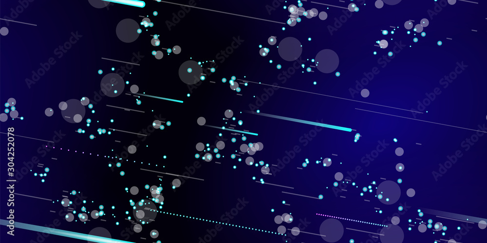 Fototapeta premium Fast Effect. Motion Neon. Seamless Pattern. Glitch