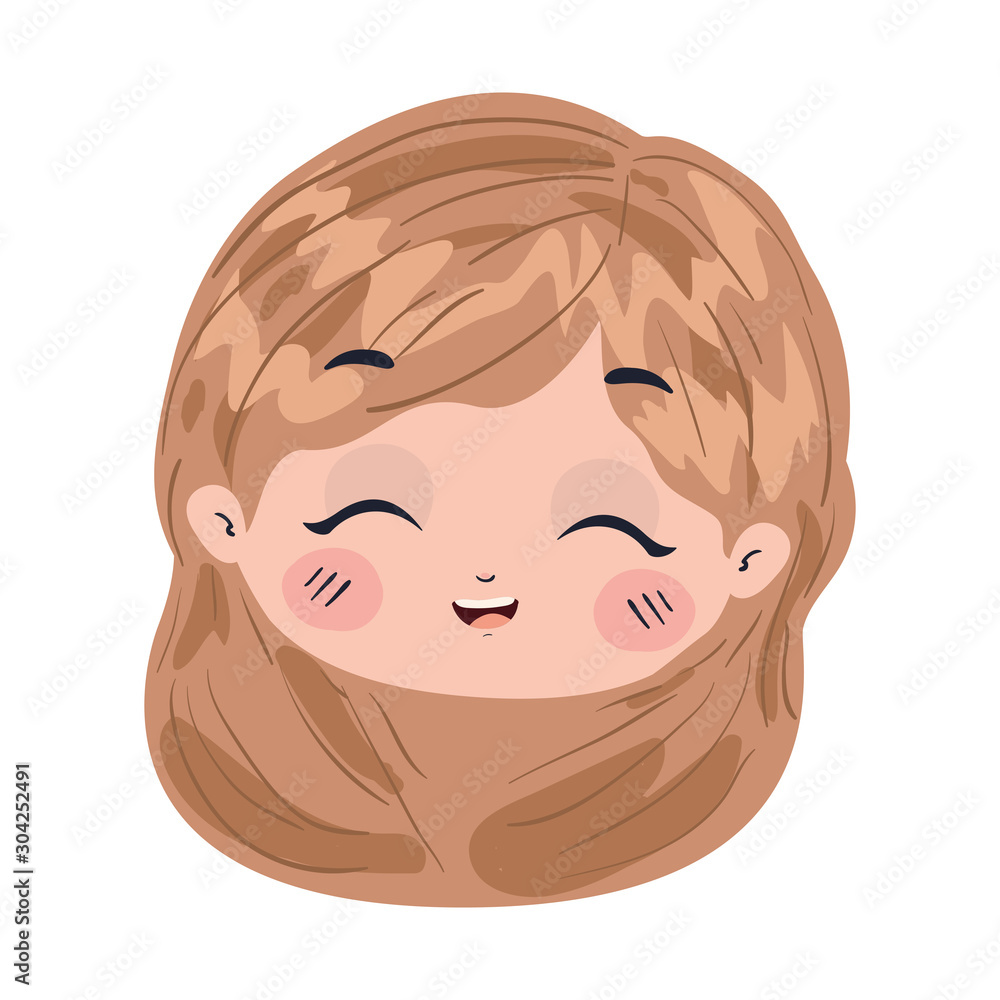 Isolated girl cartoon vector design Isolated girl cartoon vector design
