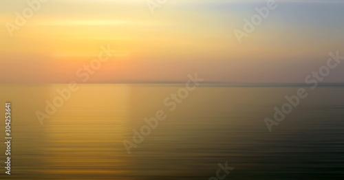 Abstract background motion blur sunset on the sea © opasstudio