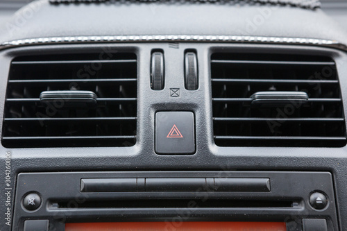 Selective focus of emergency light button in car © chalongrat