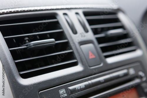 Selective focus of Air conditioning in the car © chalongrat