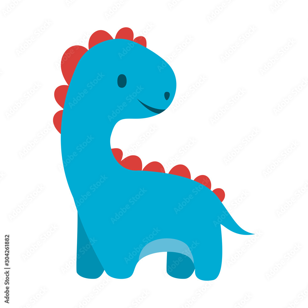 Obraz premium Isolated dinosaur toy vector design