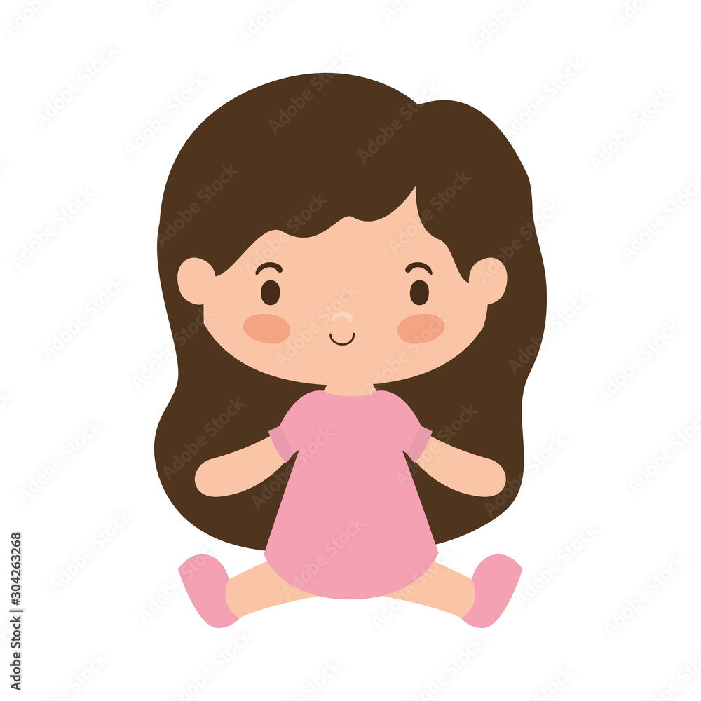 Isolated girl cartoon vector design Isolated girl cartoon vector design