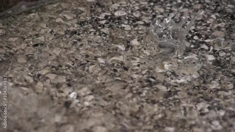 Splashes of water drops in slow motion Splashes of water drops in slow motion