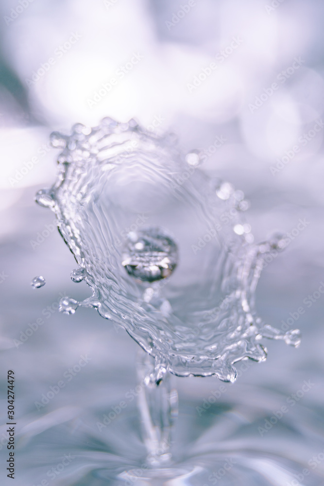 Water drop collision form Water drop collision form