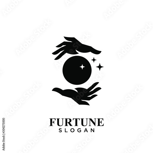 fortune teller logo icon design vector illustration