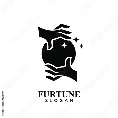 fortune teller logo icon design vector illustration
