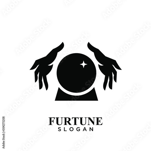 fortune teller logo icon design vector illustration