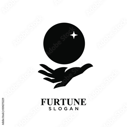 fortune teller logo icon design vector illustration